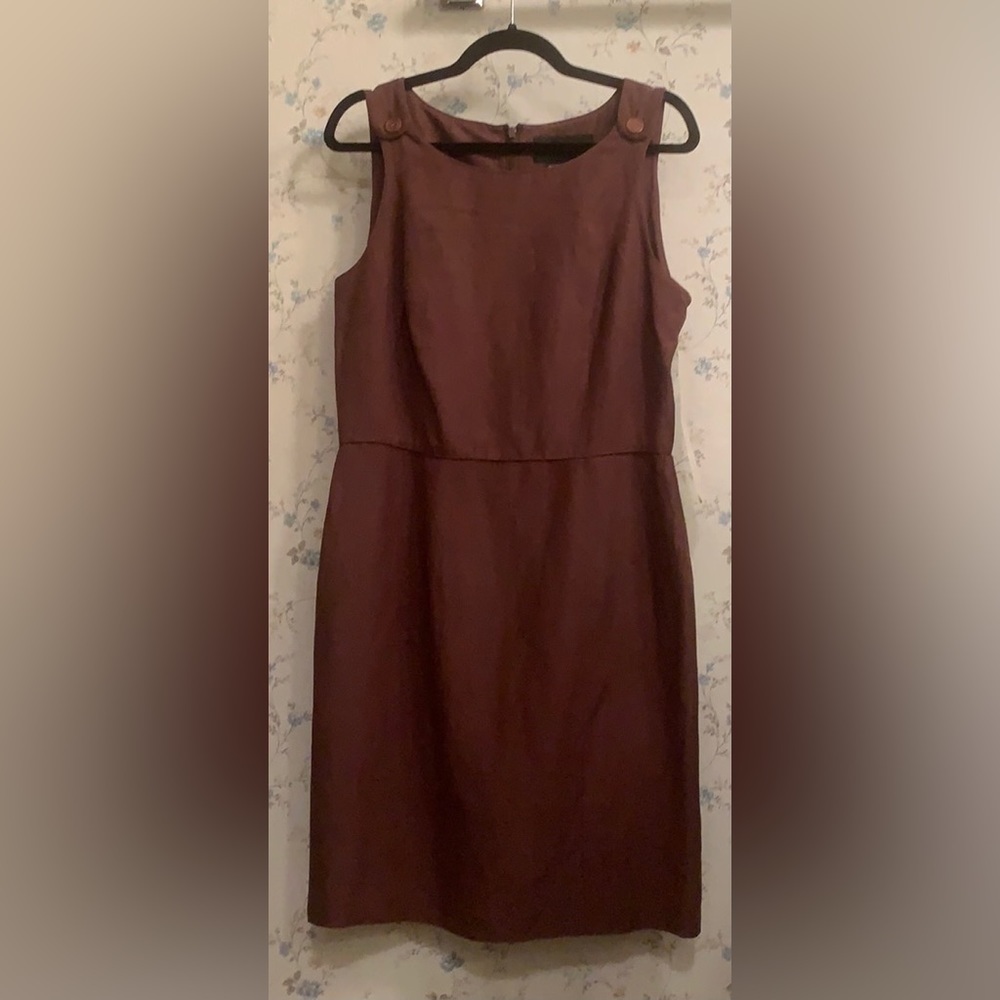 august silk Sleeveless Burgundy Sheath Dress